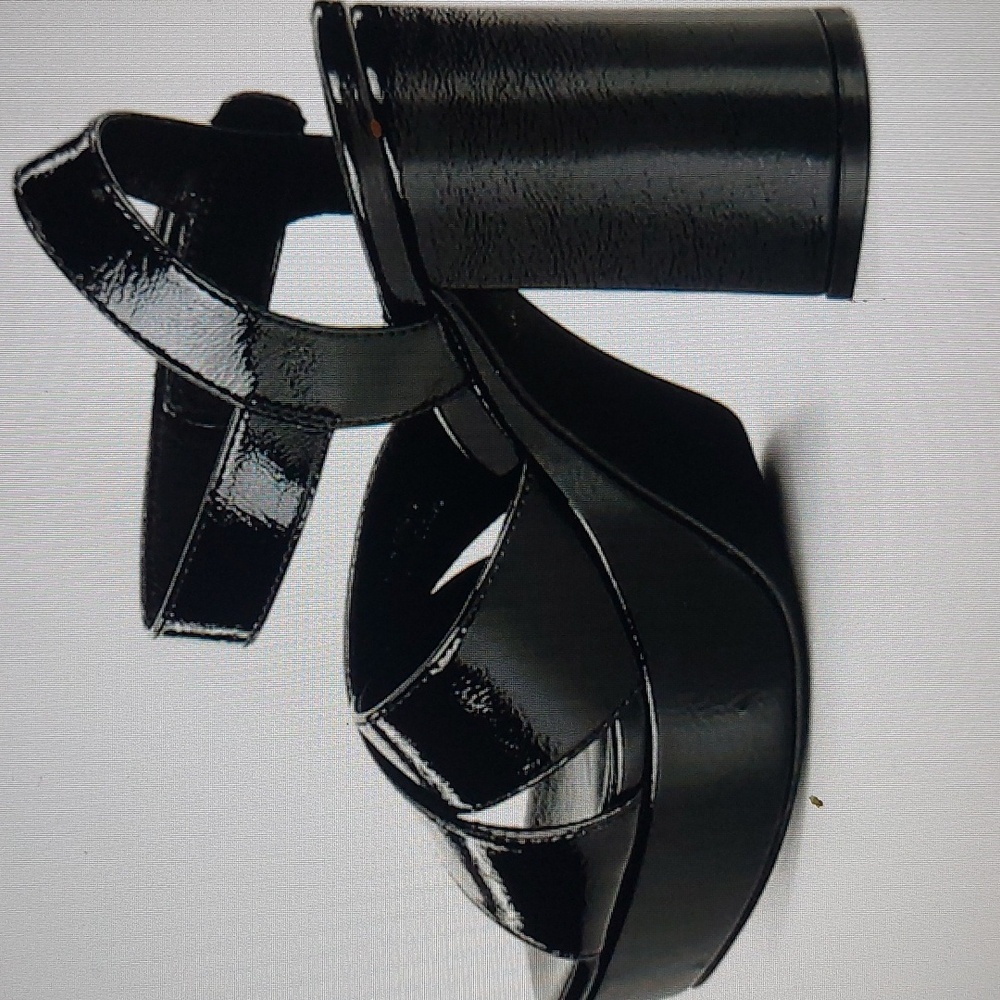 Jeffrey Campbell AMMA Women's Black Crinkle Patent - Picture 4 of 12